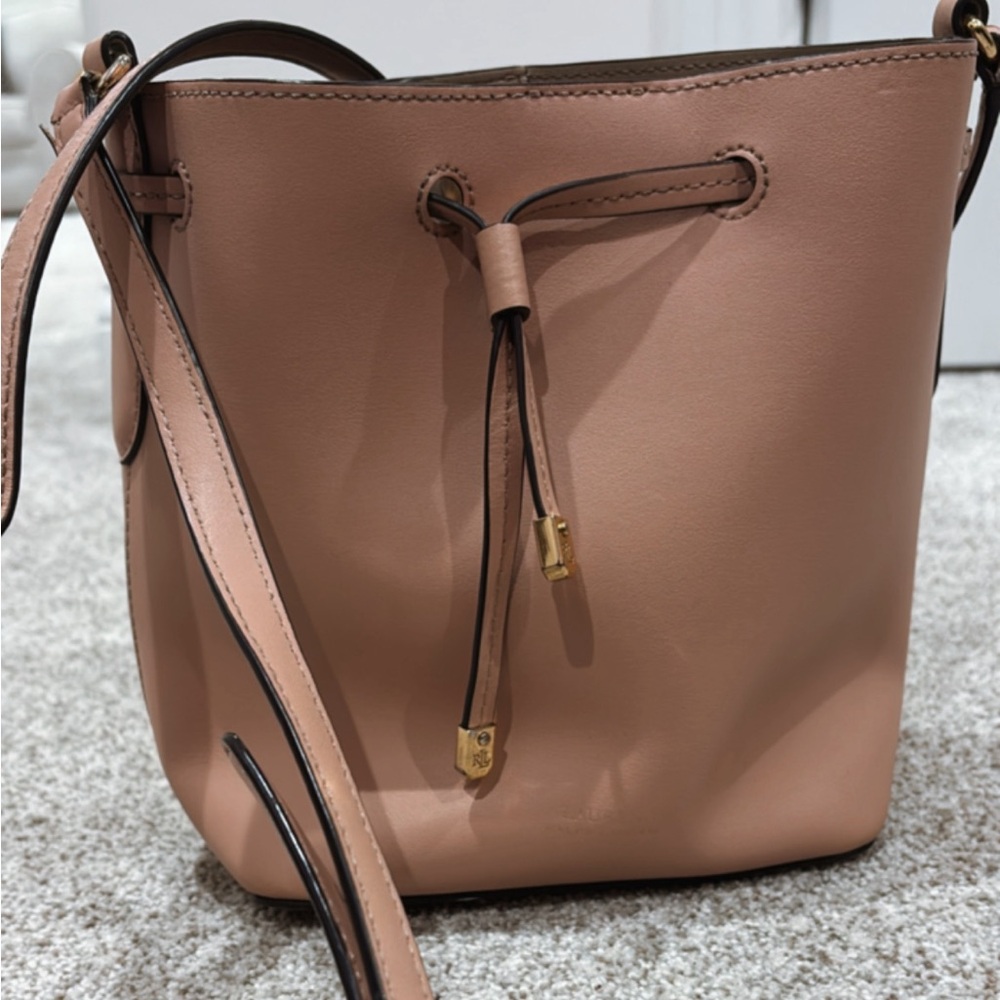 Lauren Ralph Lauren Blush Pink Bucket Bag